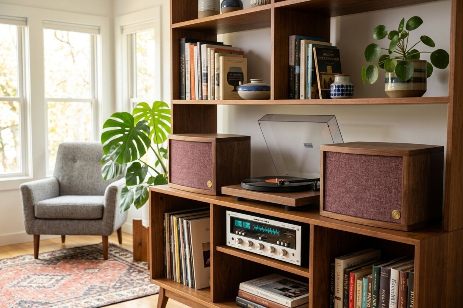 Bere Series speaker in a living room