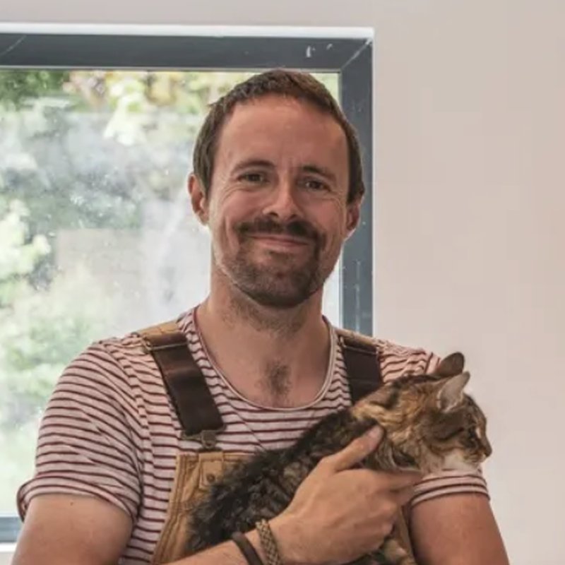 David Magnier in the Quiet Island workshop